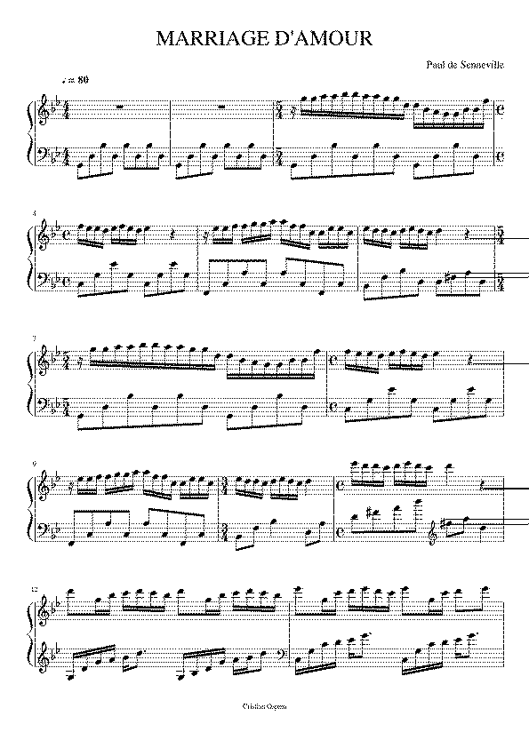 Partitura La Llamada