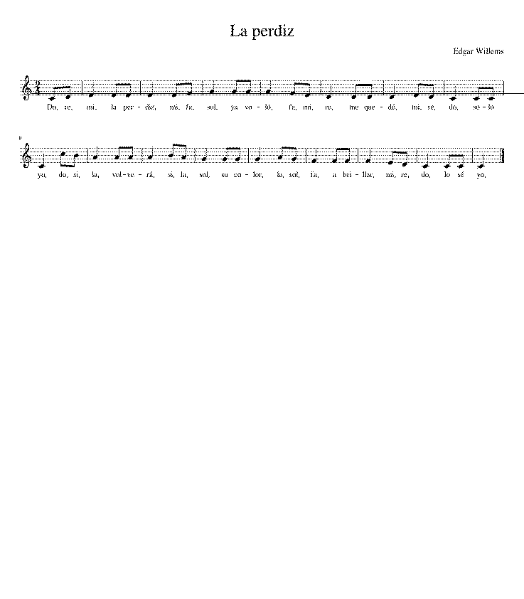 Partitura La Perdiz