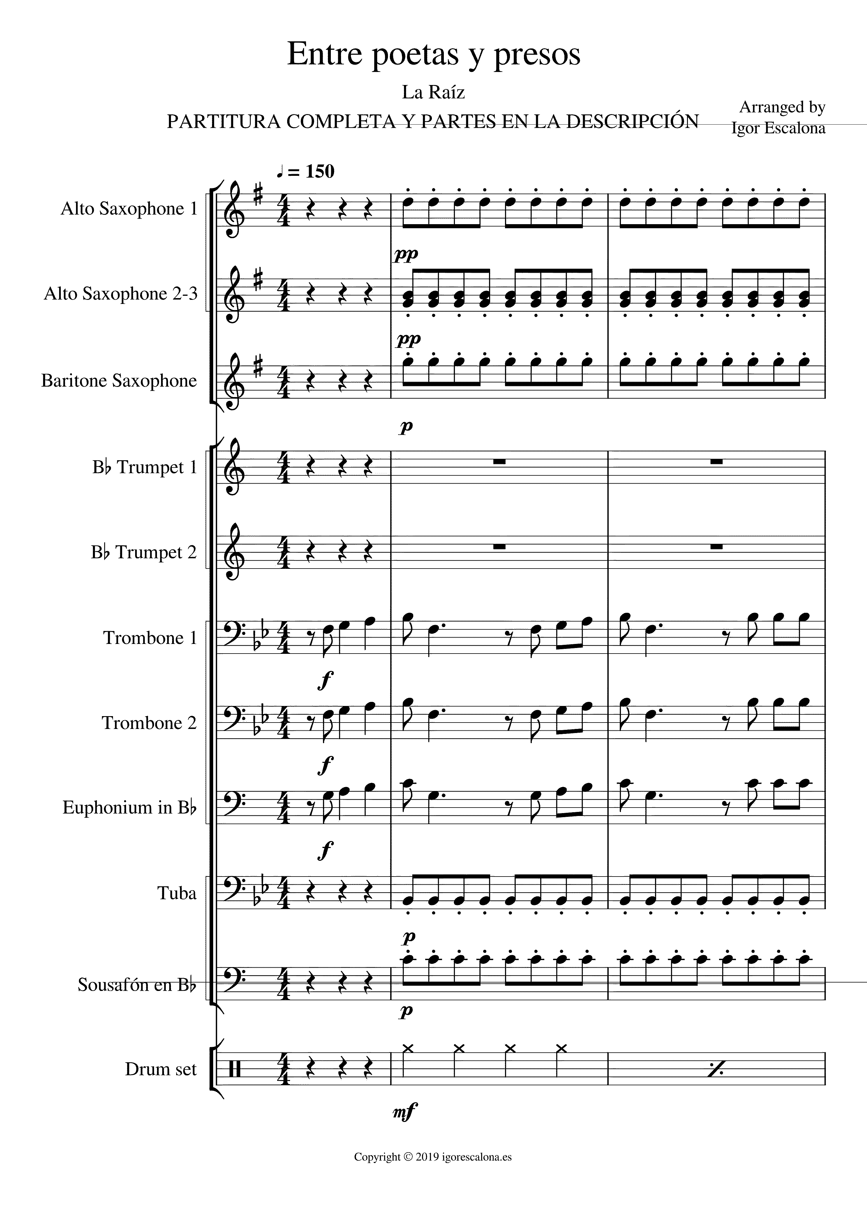 Partitura La Raiz