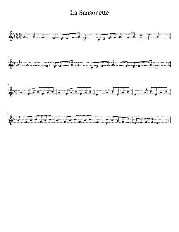 Partitura La Sansonette