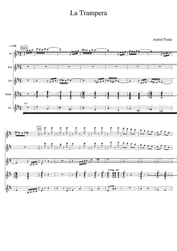 Partitura La Trampera