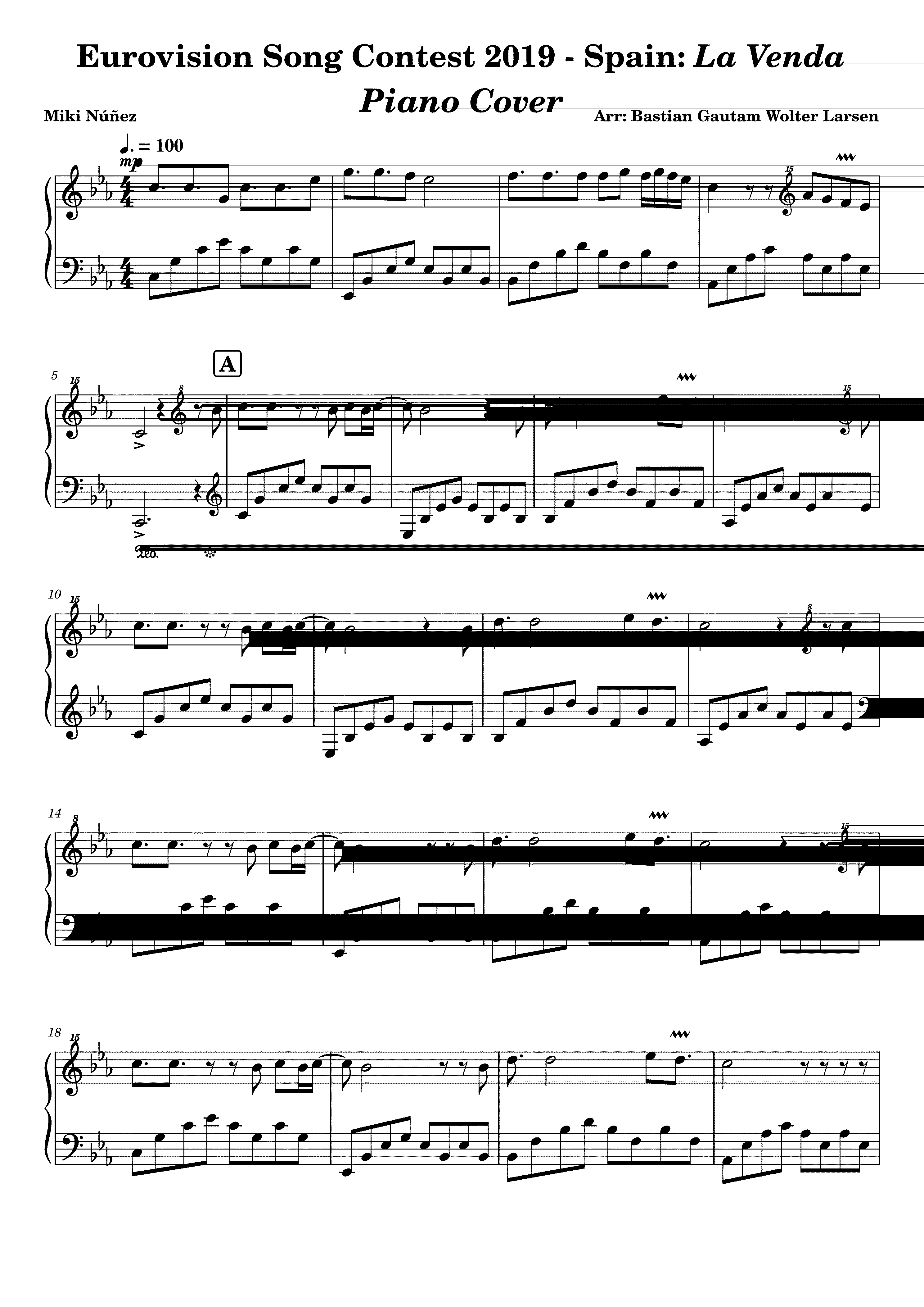 Partitura La Venda