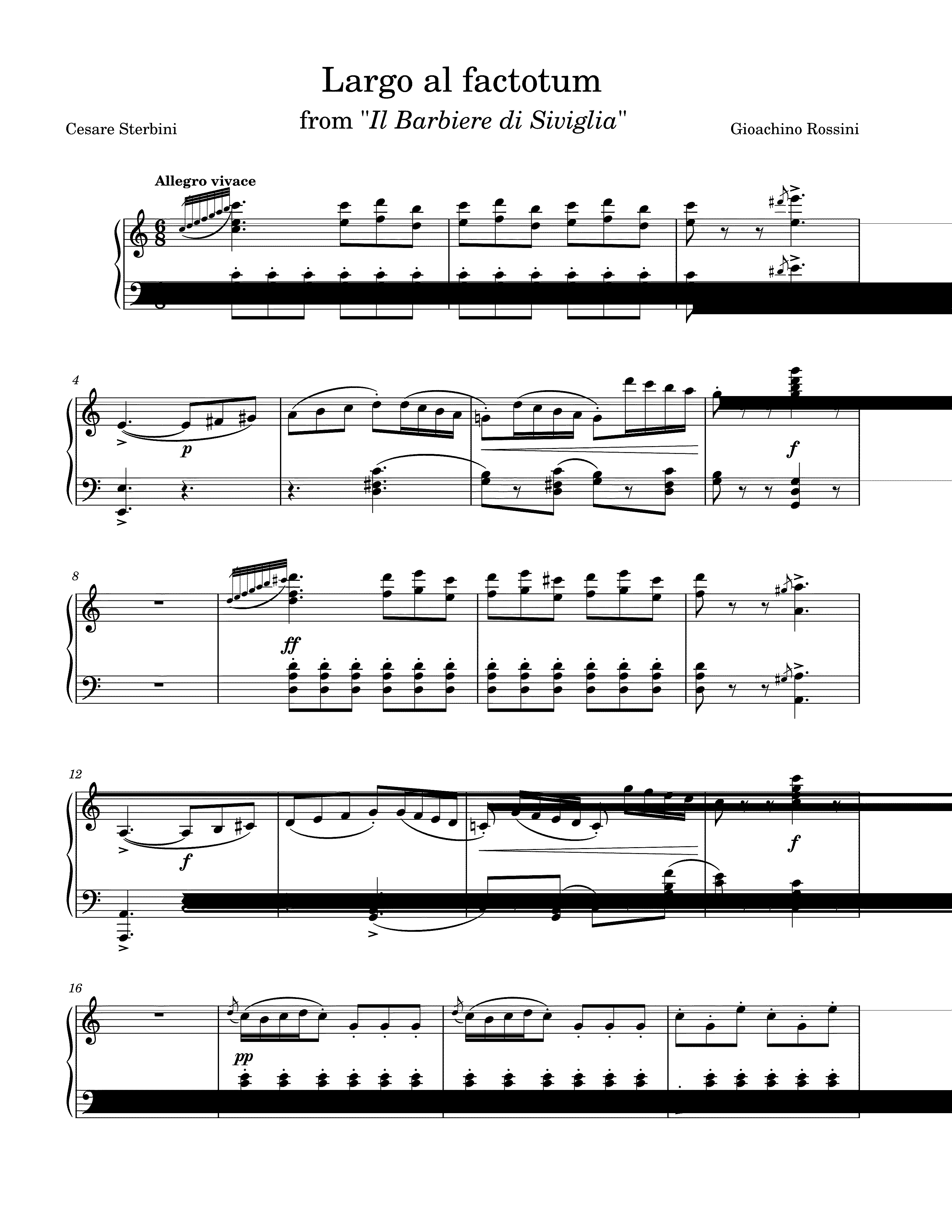 Partitura Largo Al Factotum