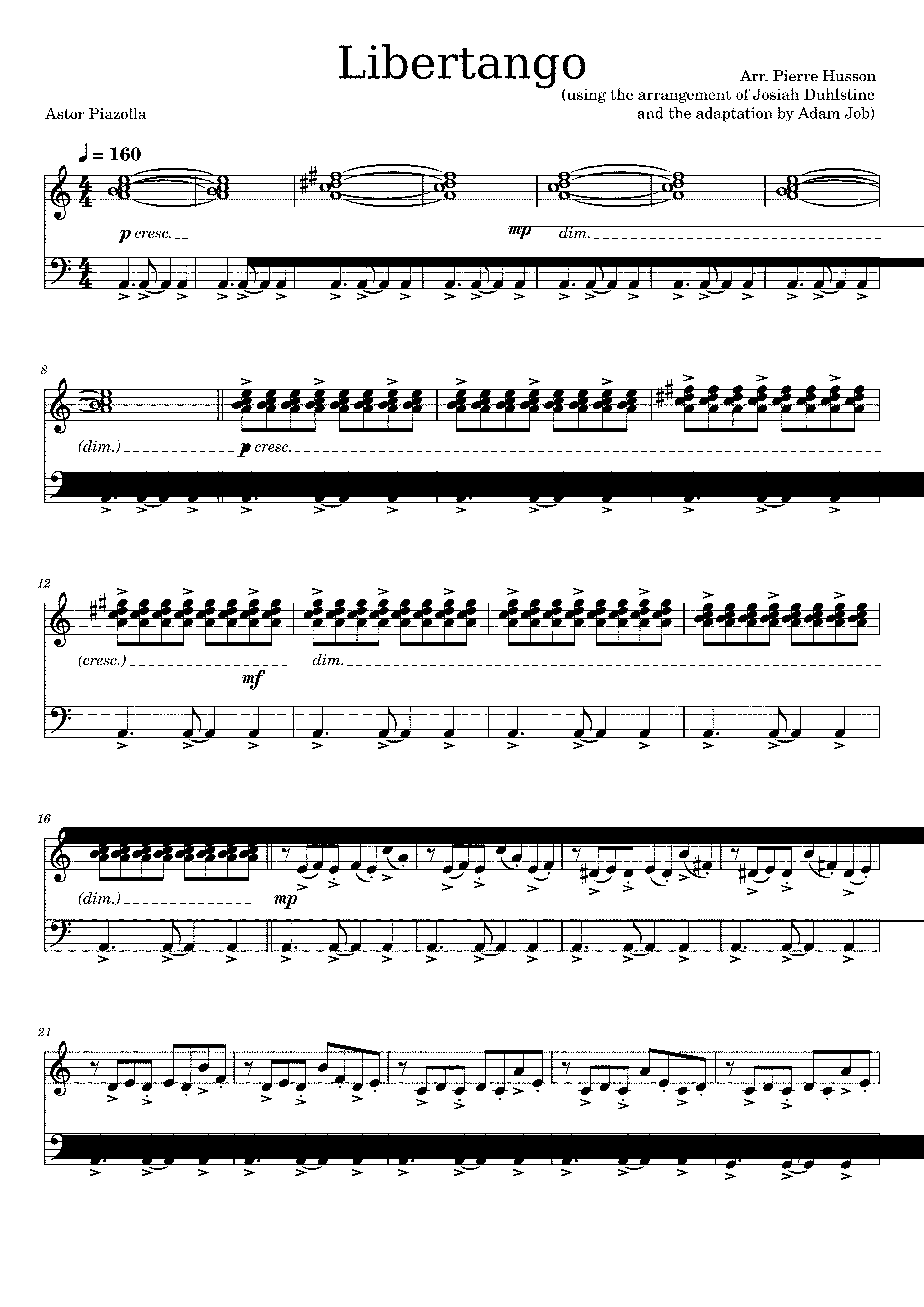 Partitura Libertango