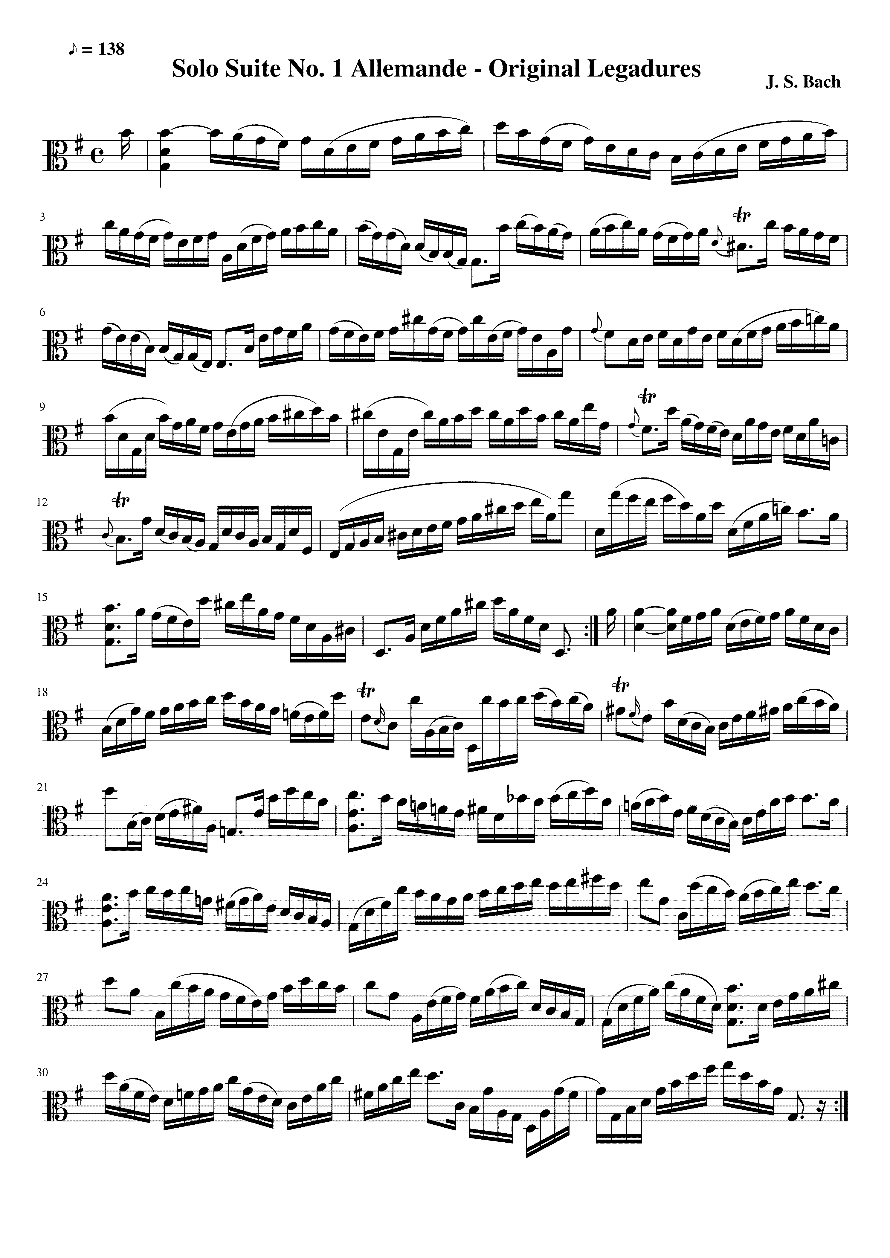 Partitura Ligaduras