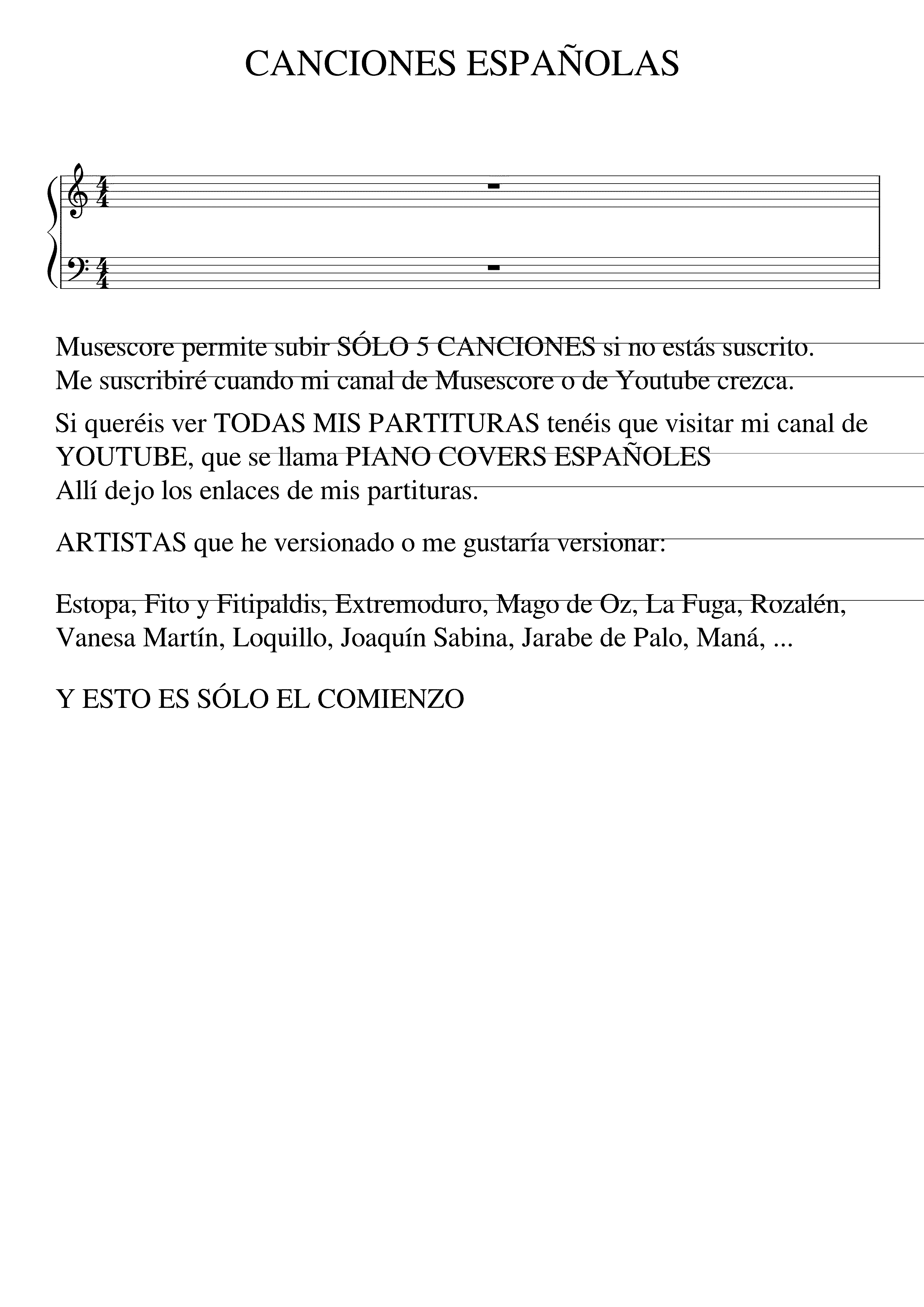 Partitura Loquillo