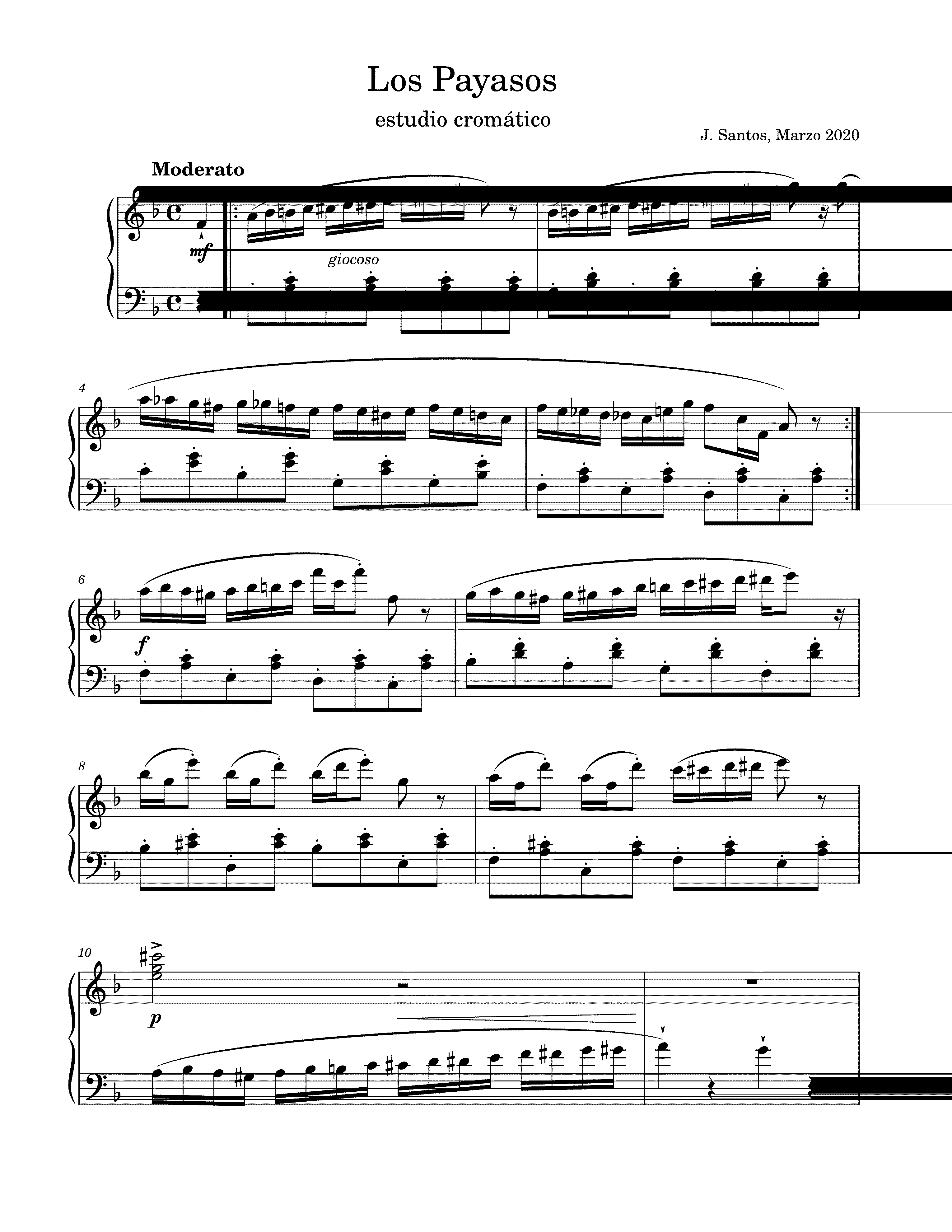 Partitura Los Payasos