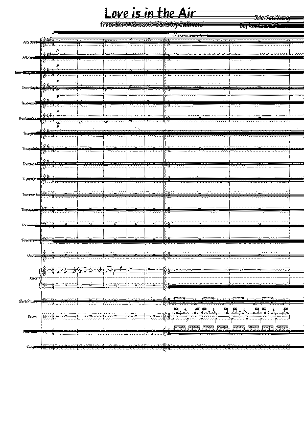 Partitura Love Is In The Air