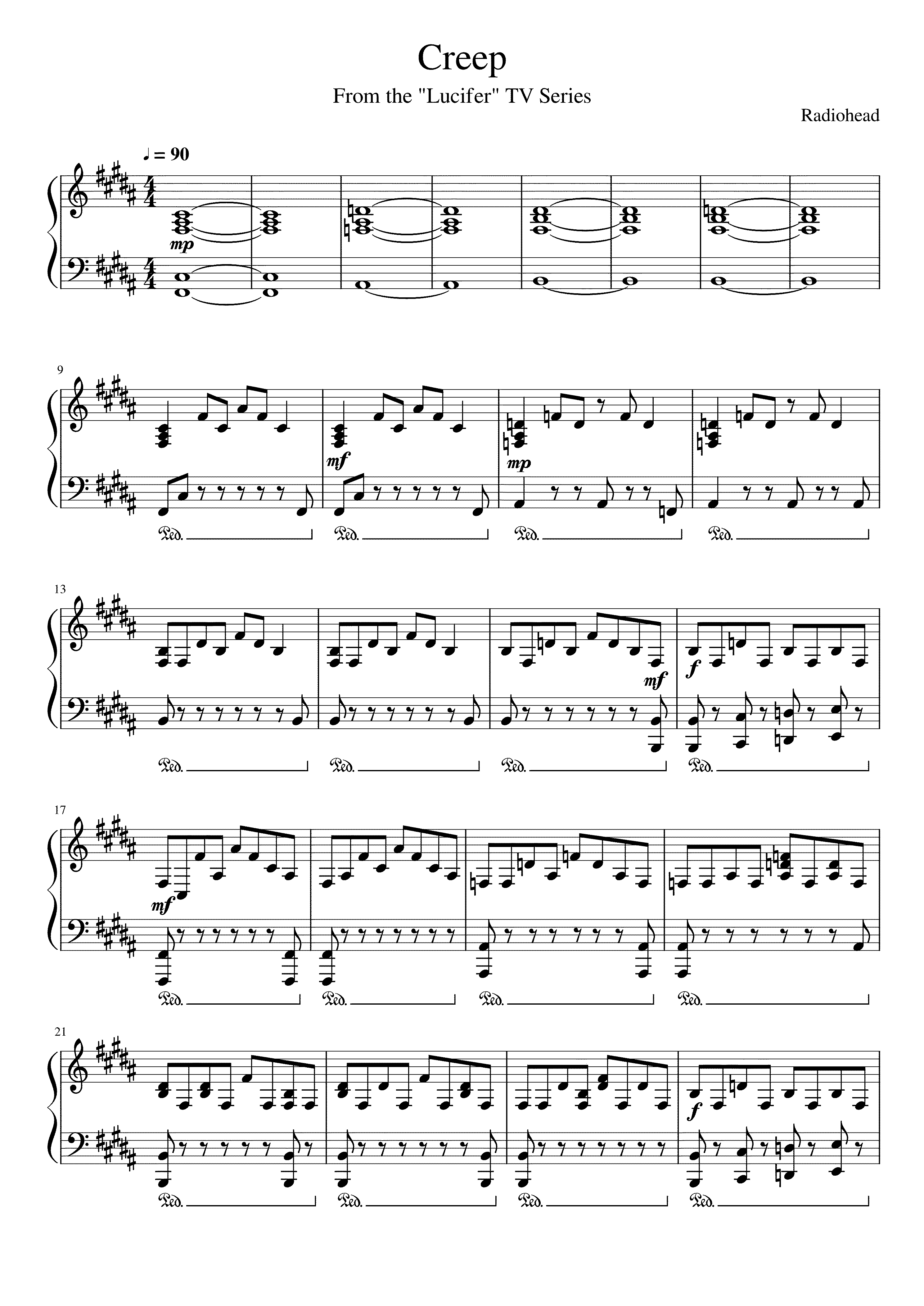 Partitura Lucifer