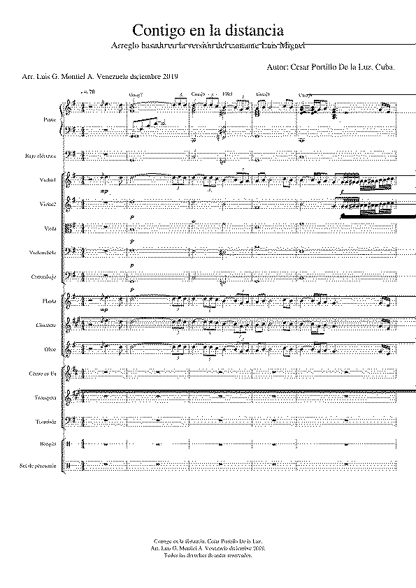 Partitura Luz