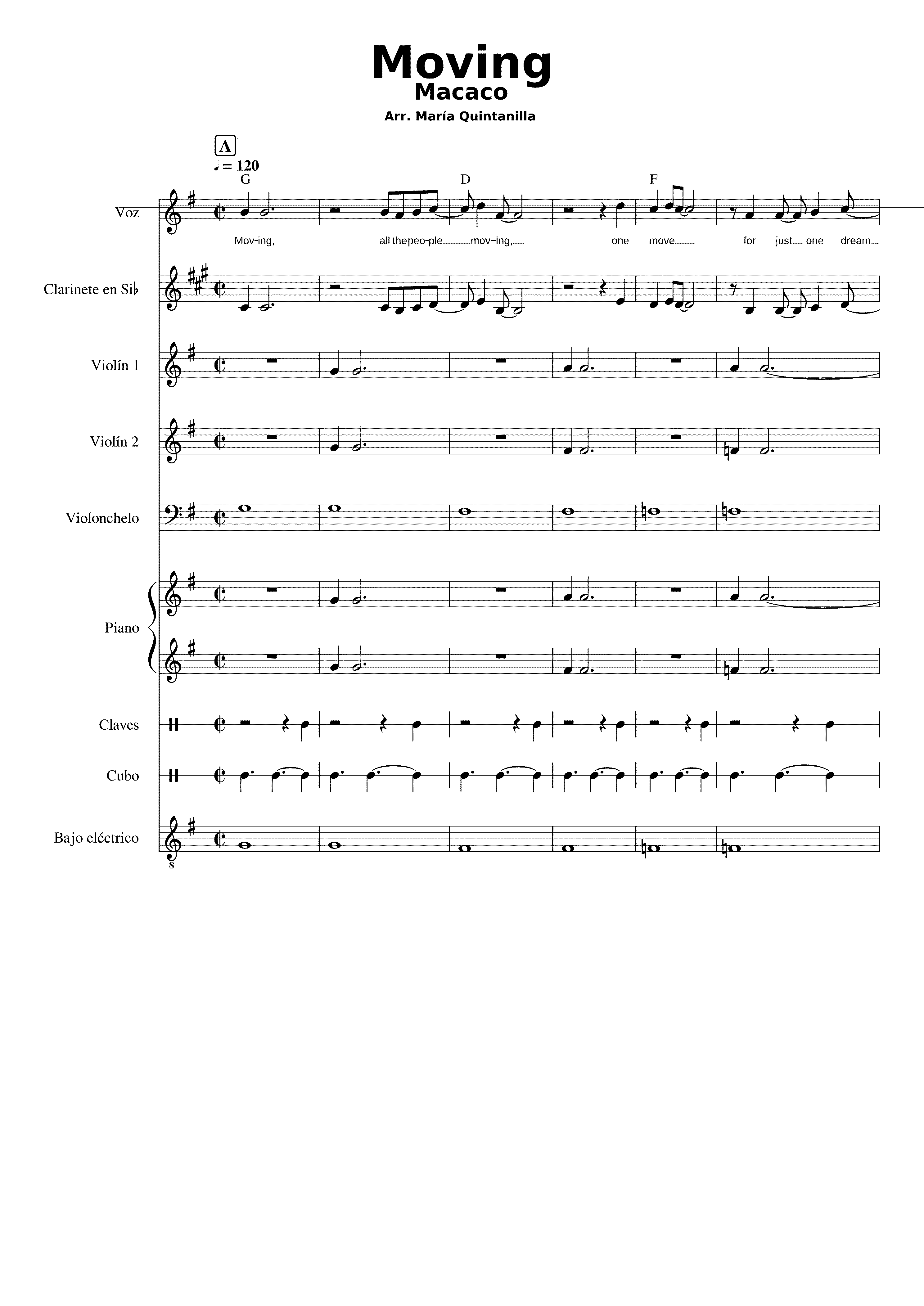 Partitura Macaco Moving