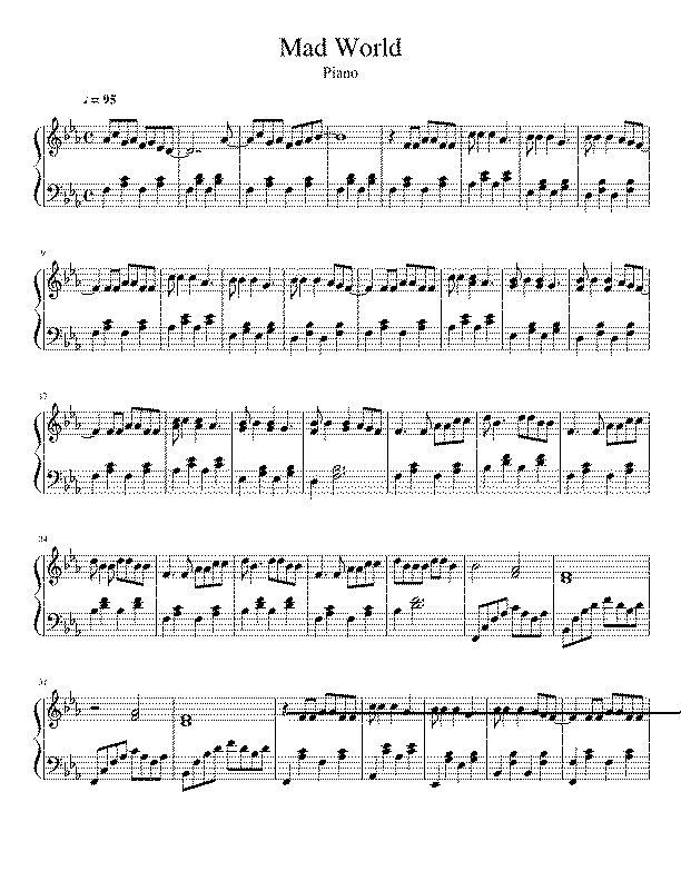 Partitura Madworld