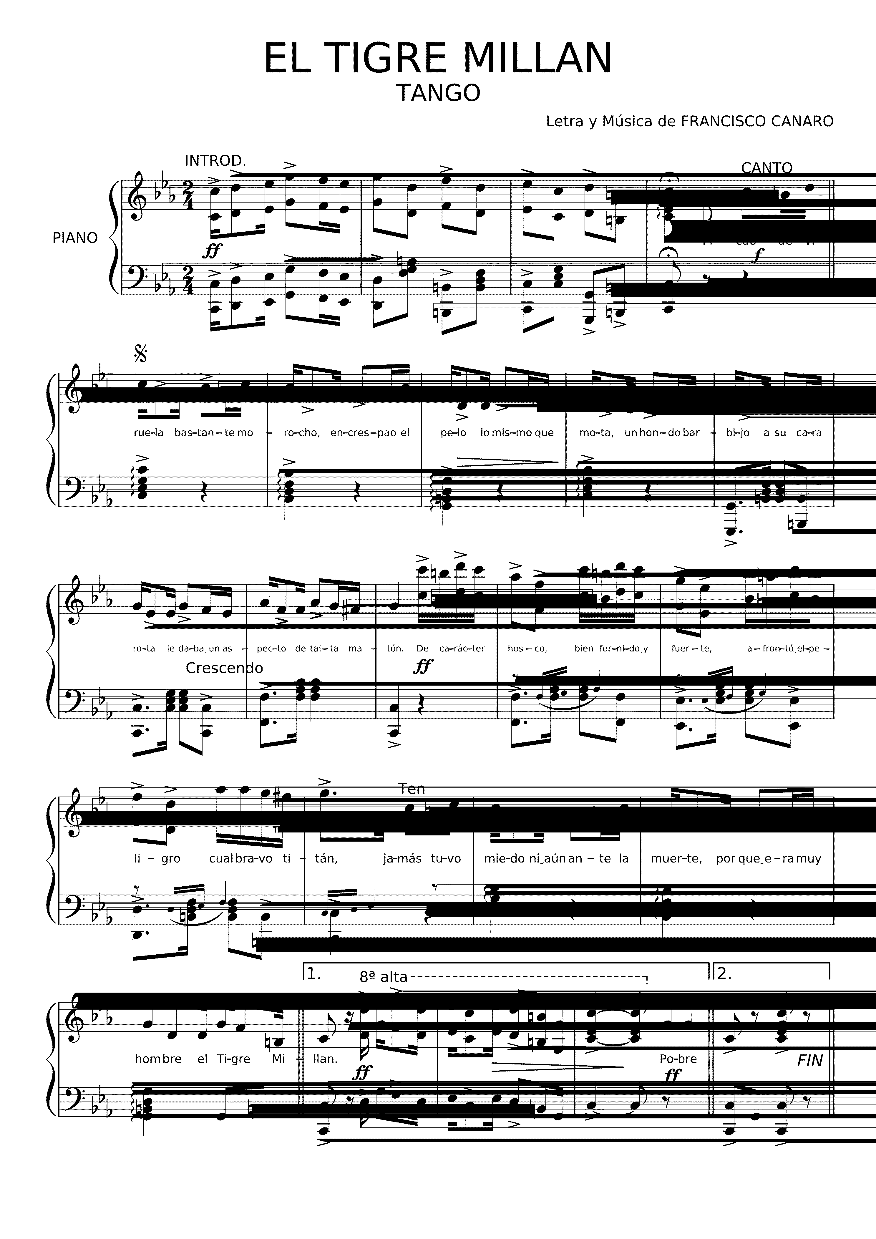 Partitura Mala Mujer