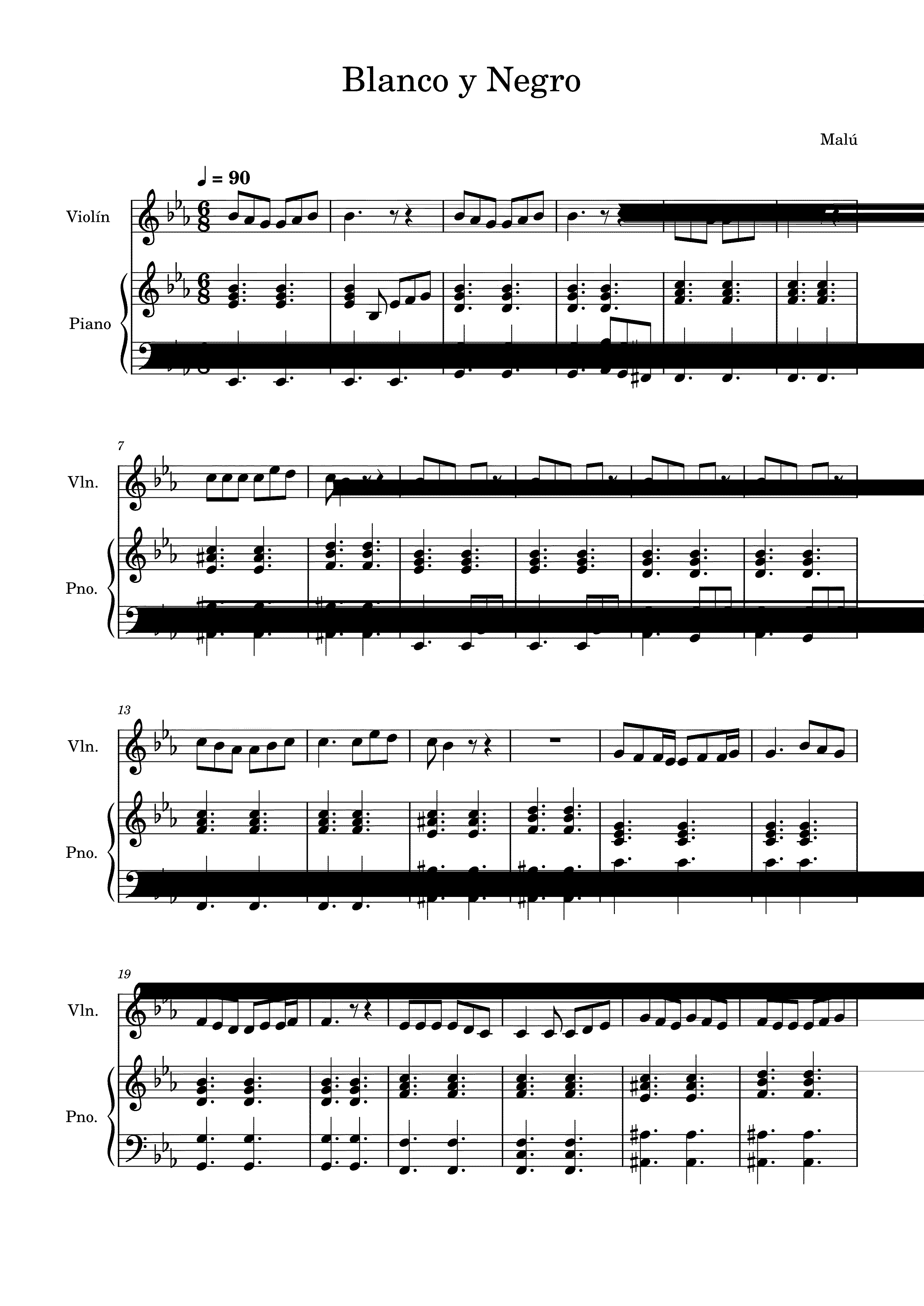 Partitura Malu