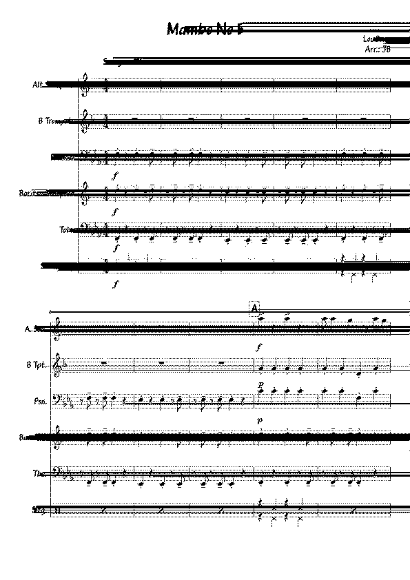 Partitura Mambo