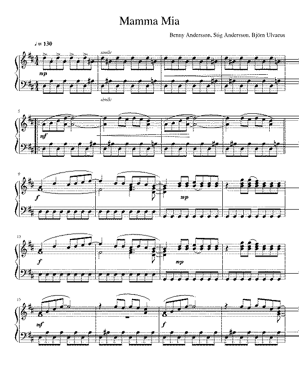 Partitura Mamma