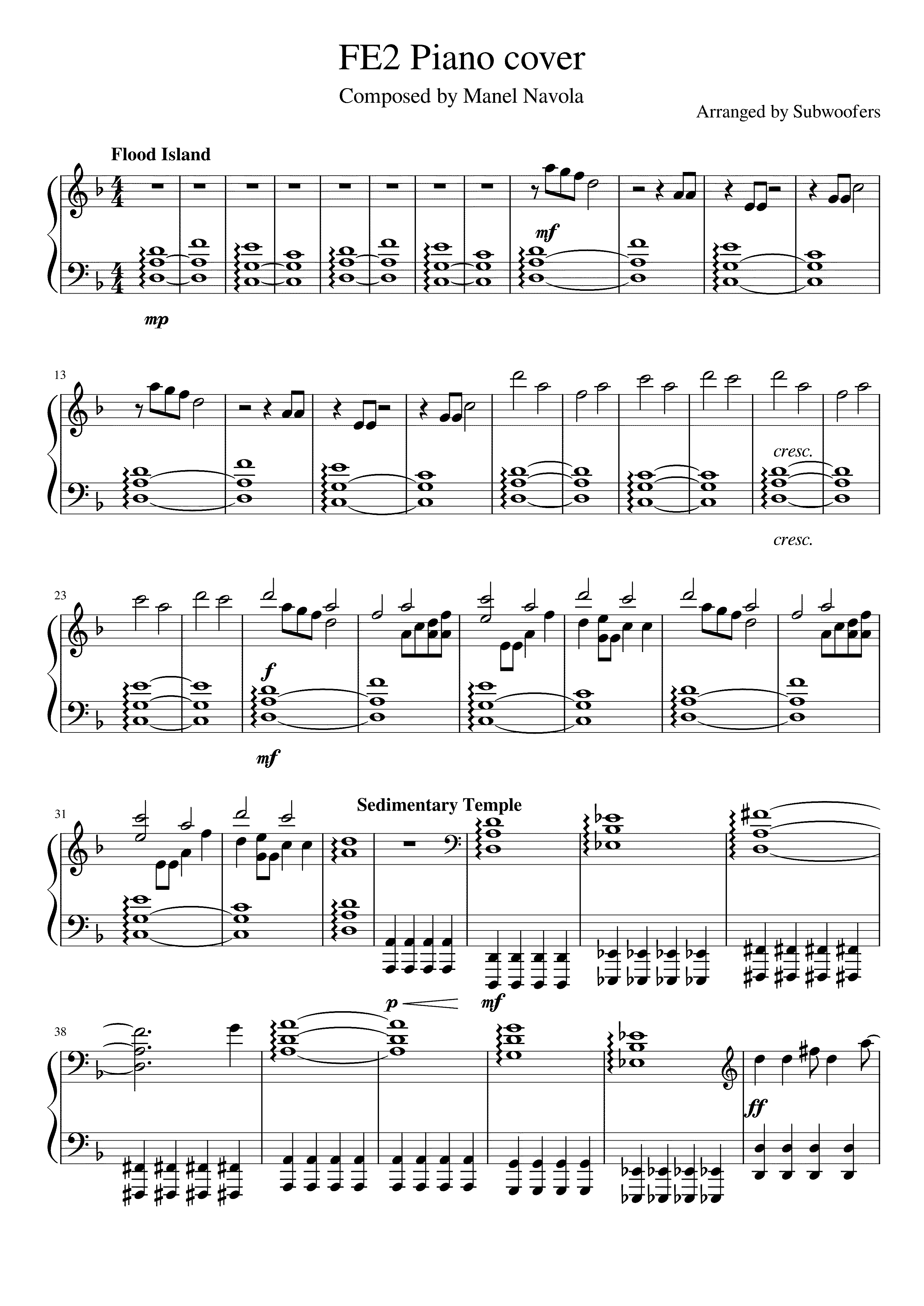 Partitura Manel