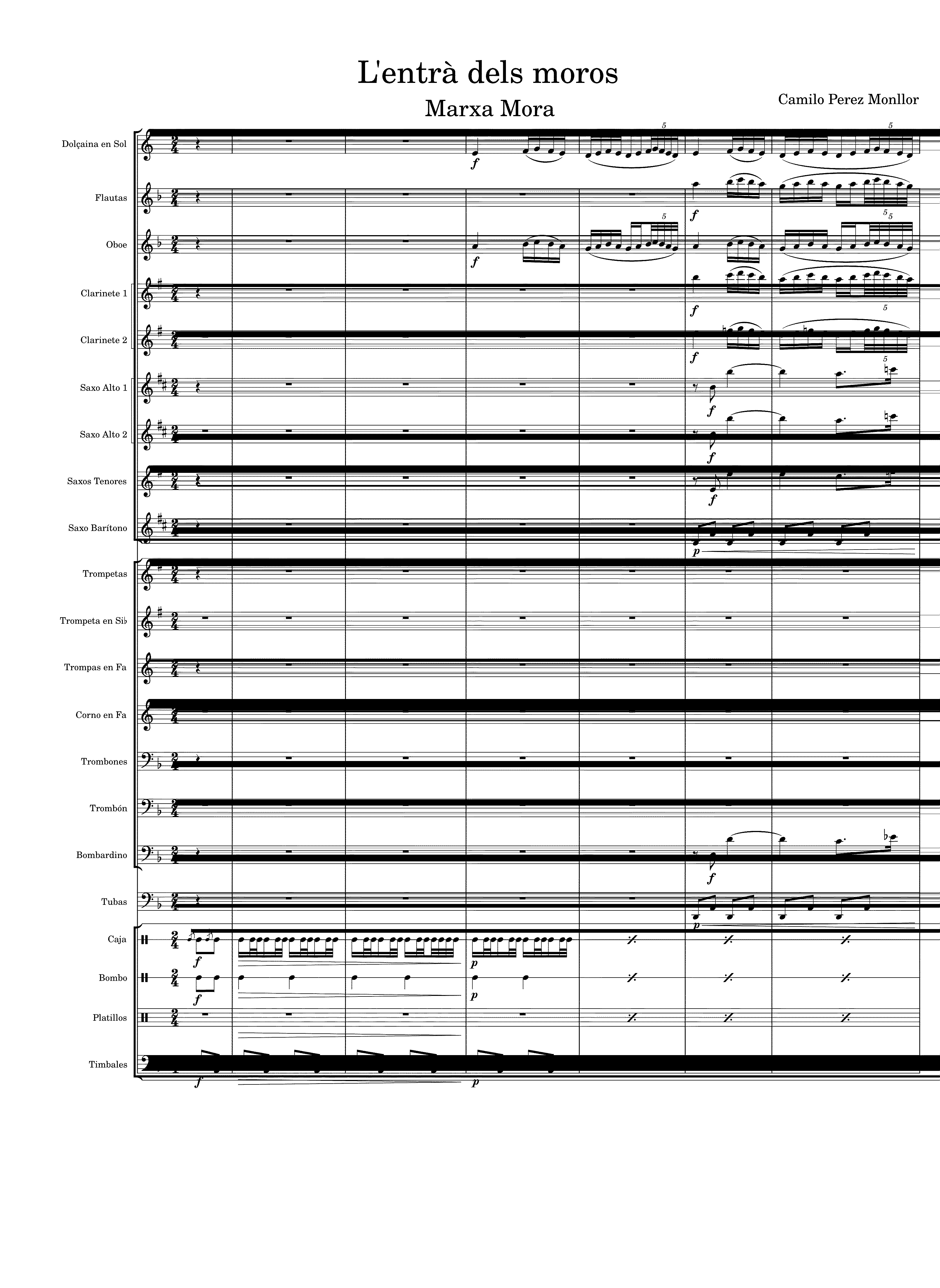 Partitura Marcha Cadiz