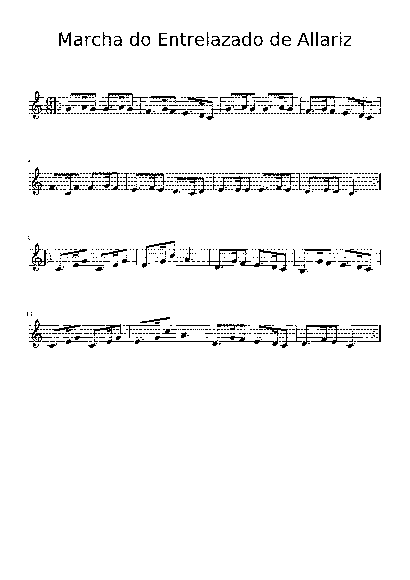 Partitura Marcha Do Entrelazado de Allariz