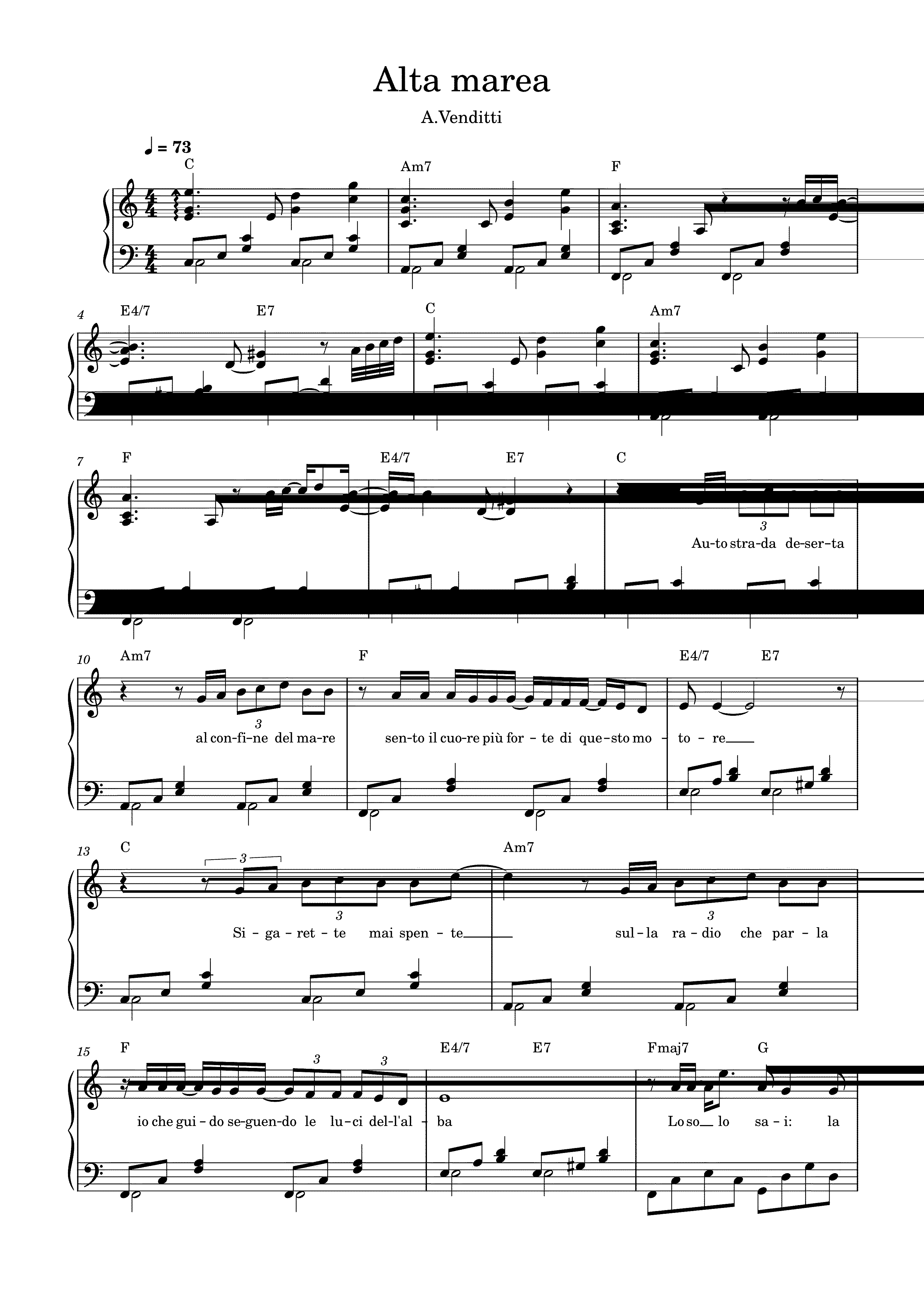 Partitura Marea