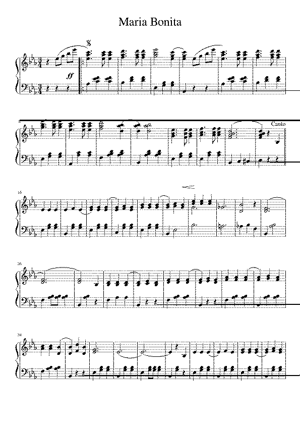 Partitura Maria Bonita