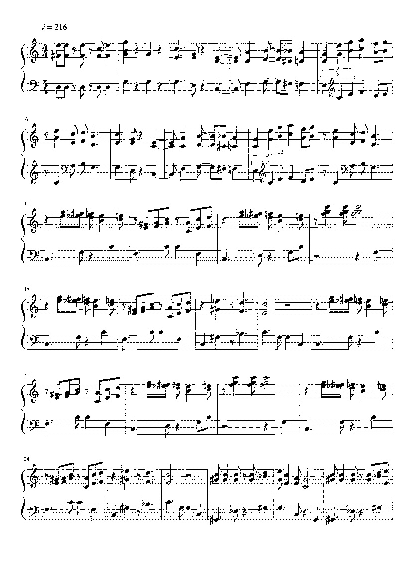 Partitura Mario Bross