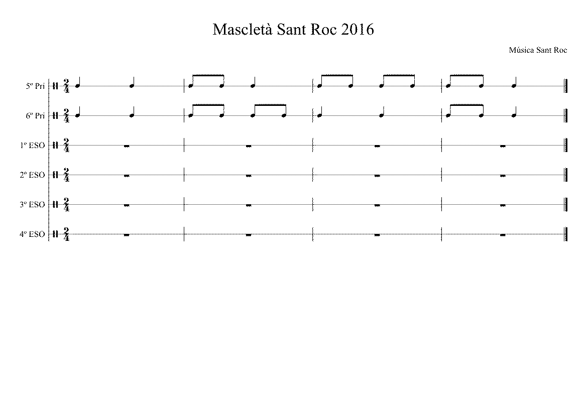 Partitura Mascleta