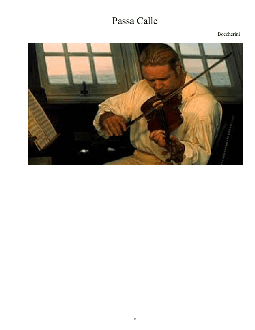 Partitura Master And Commander