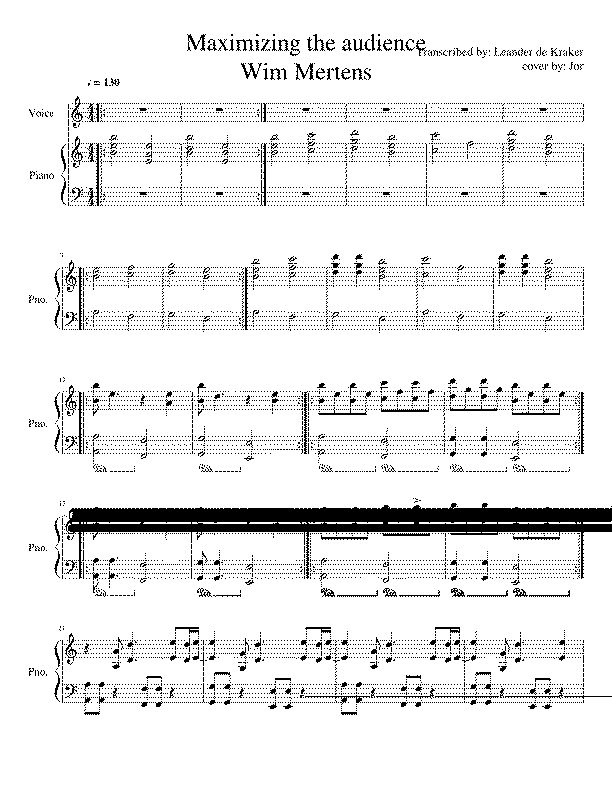 Partitura Maximizing The Audience