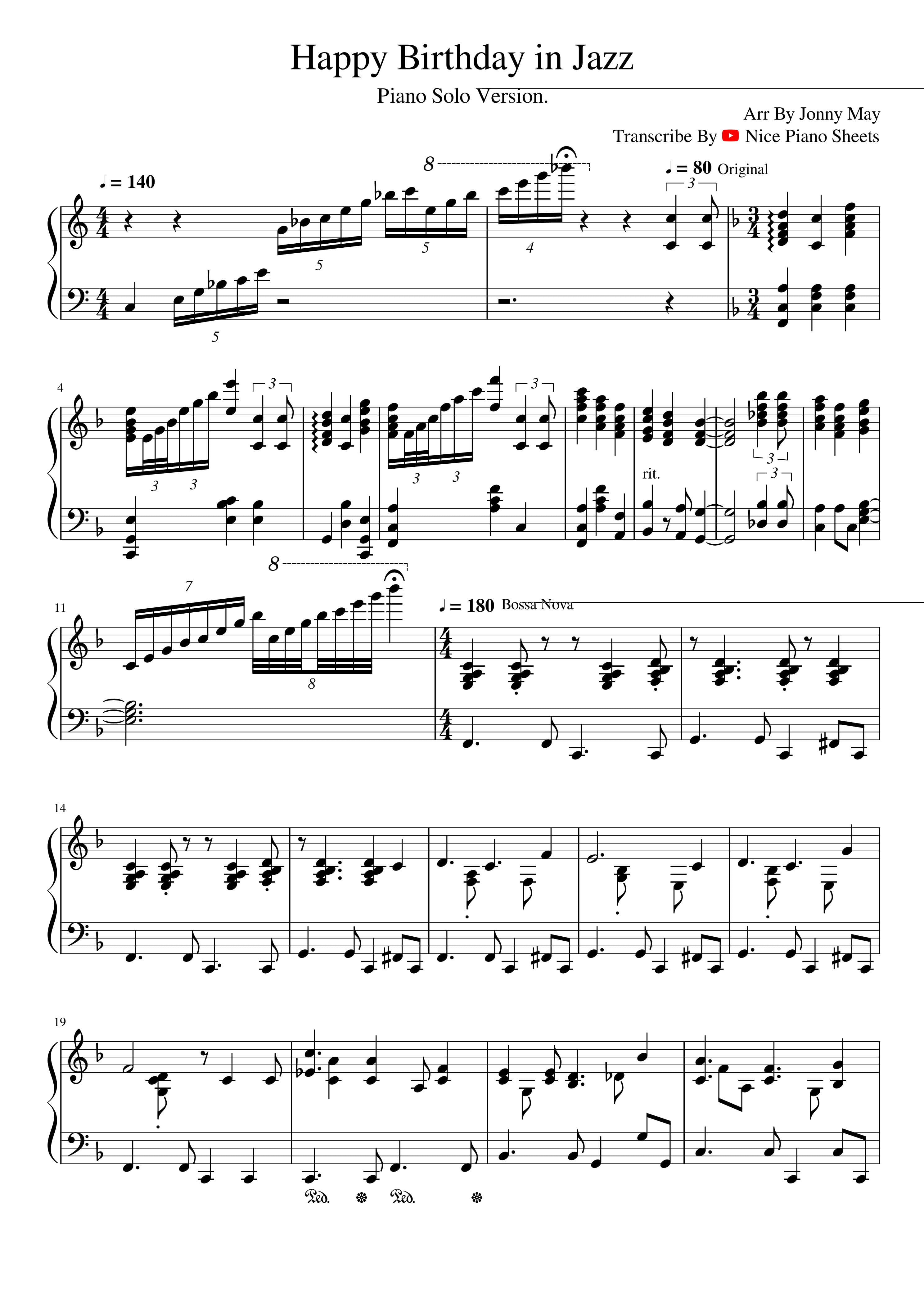 Partitura May It Be