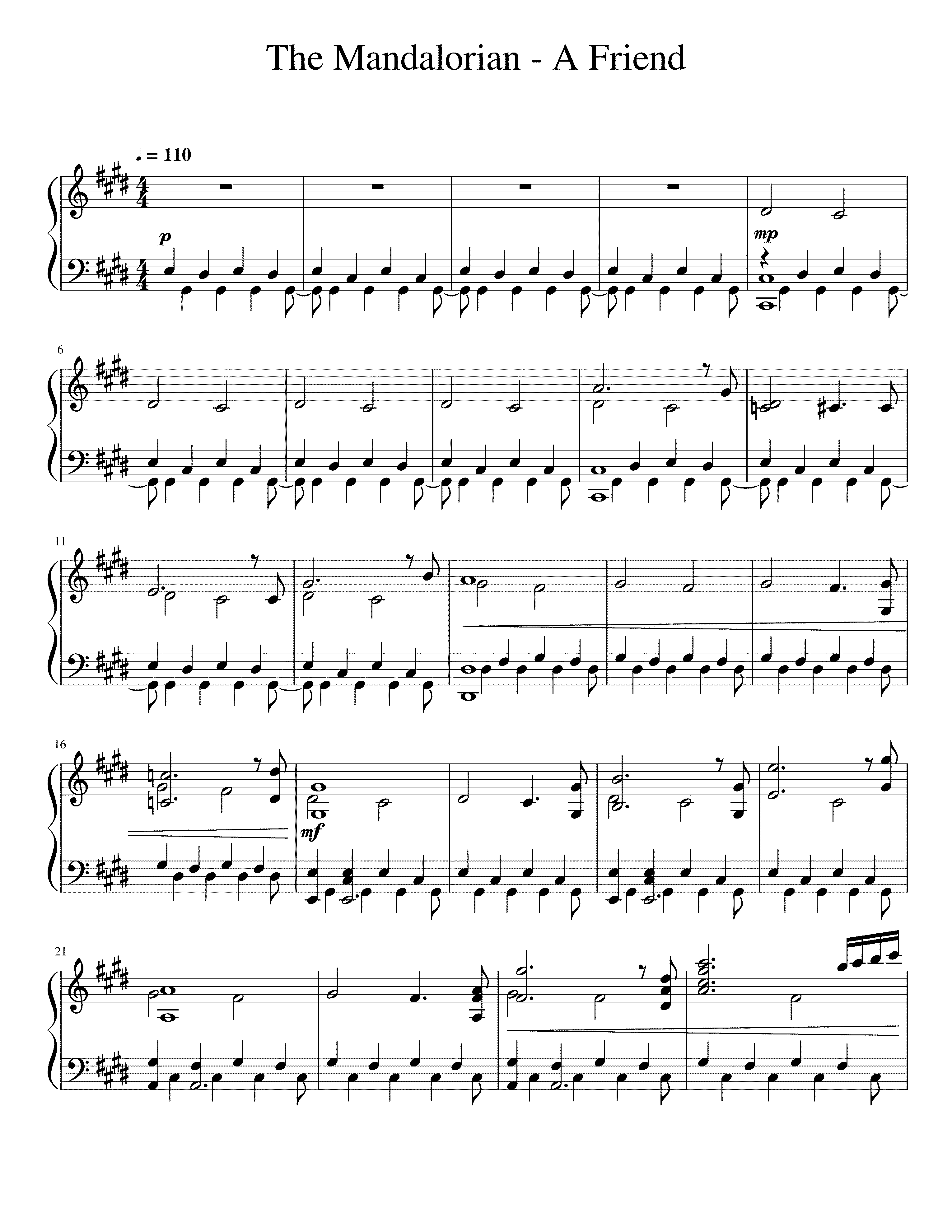 Partitura May The Force Be With You