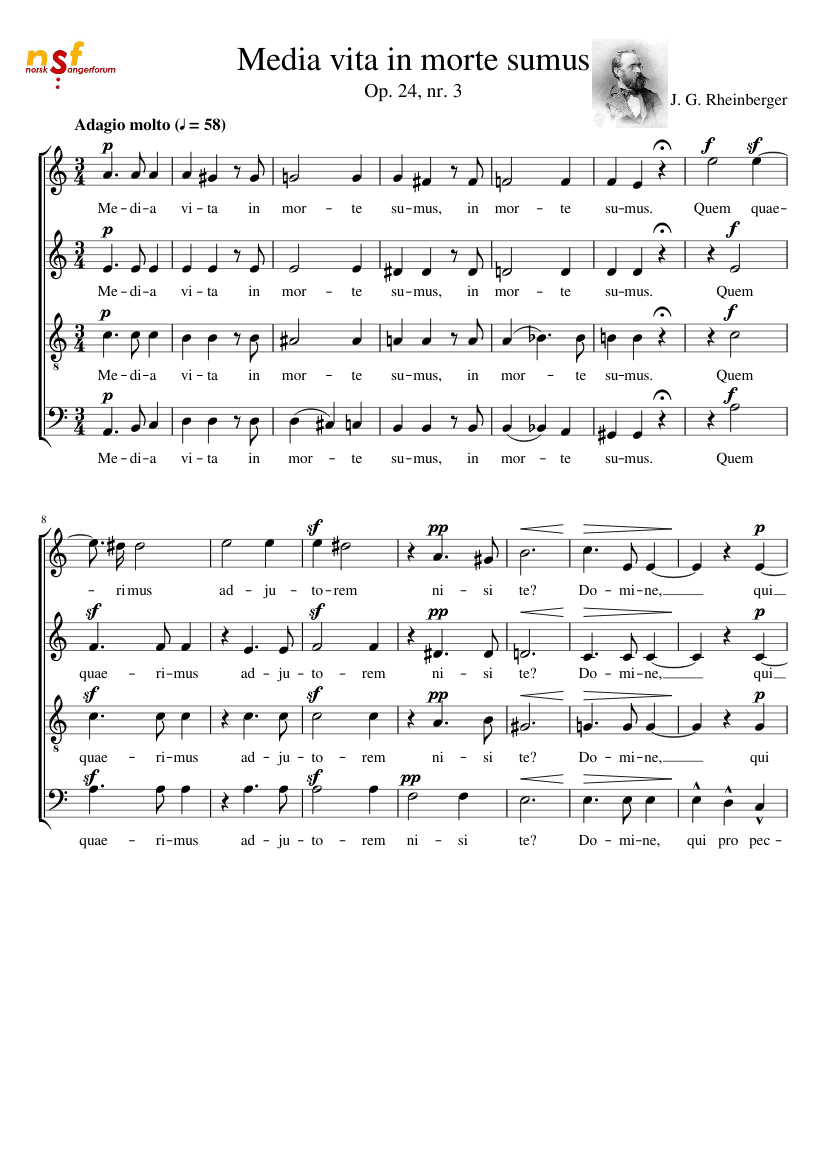 Partitura Media Vita