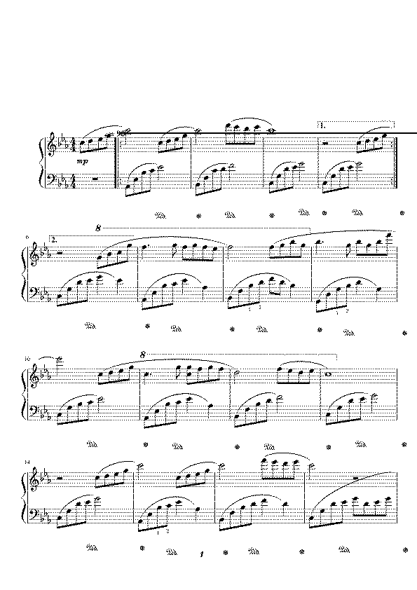 Partitura Melody of The Night 5