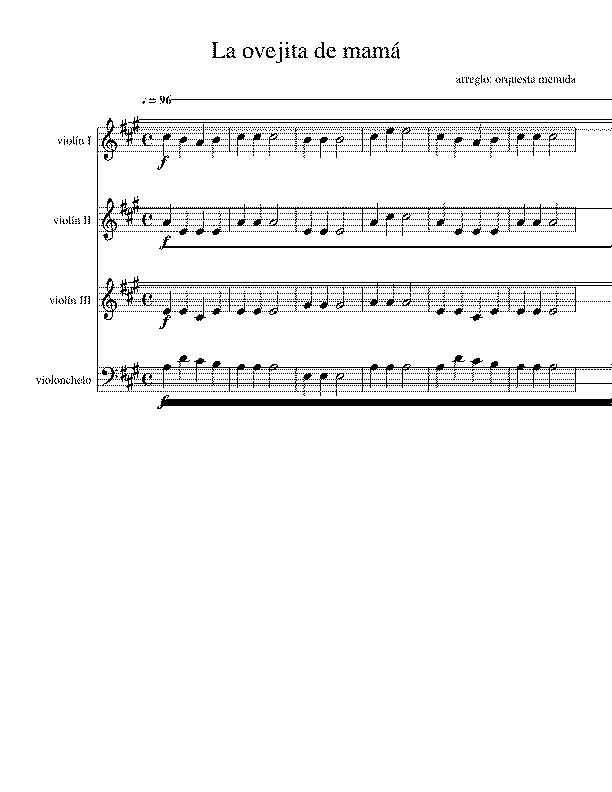 Partitura Menuda