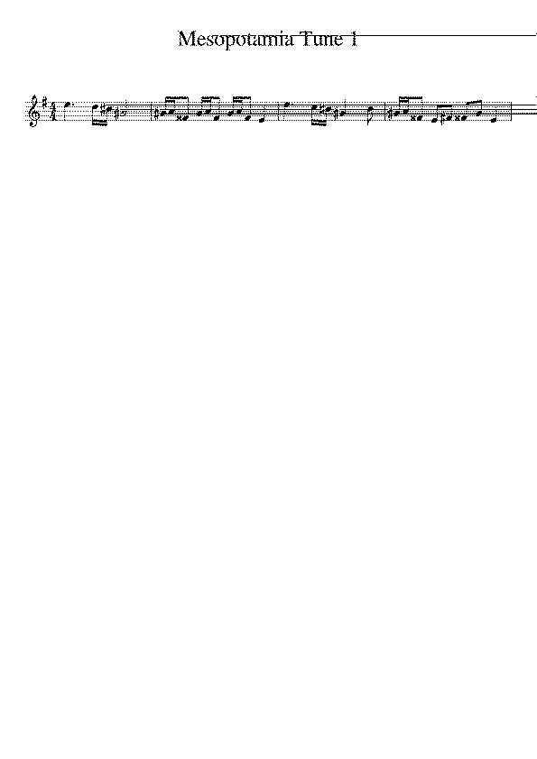 Partitura Mesopotamia