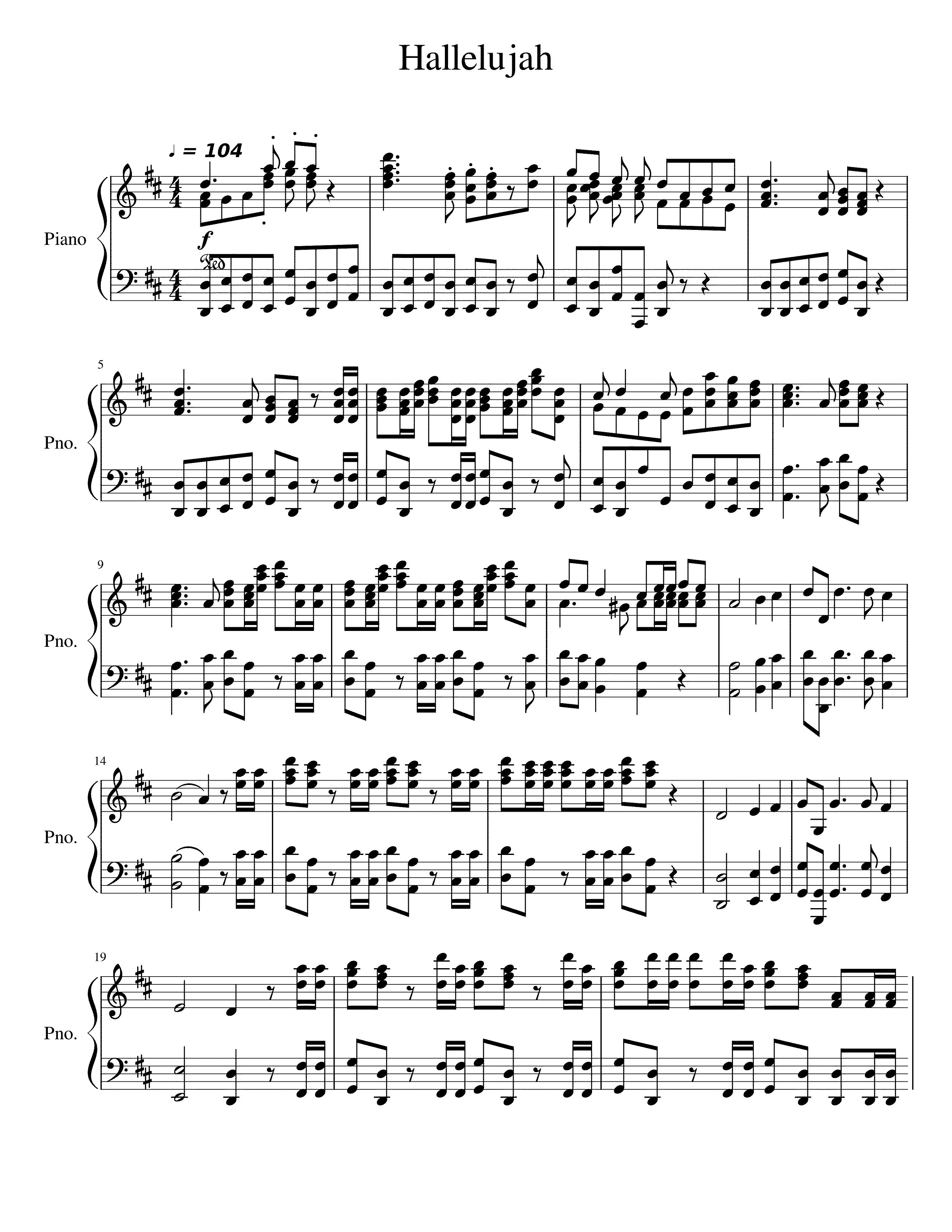 Partitura Messiah