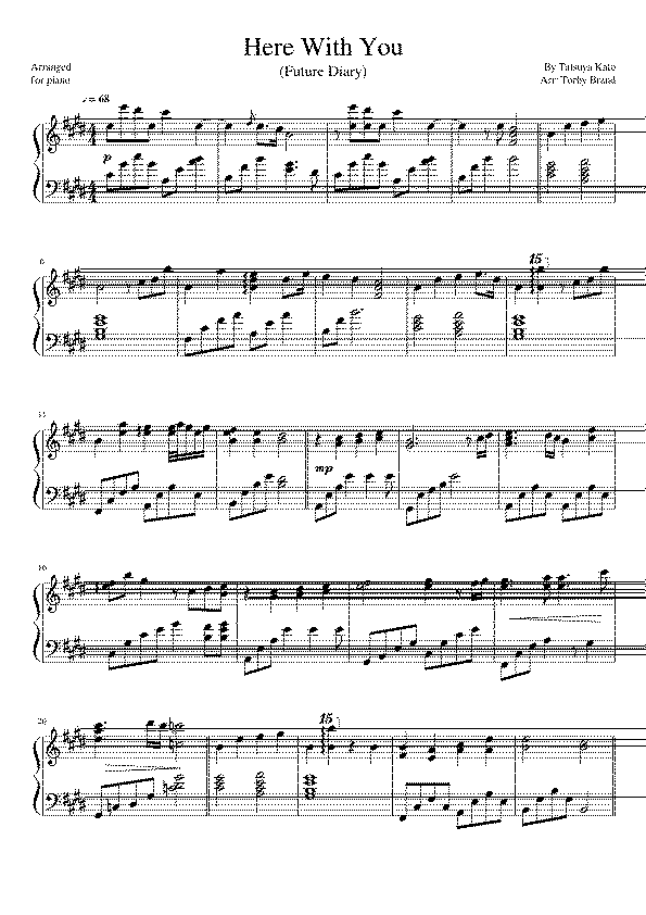 Partitura Mirai Nikki