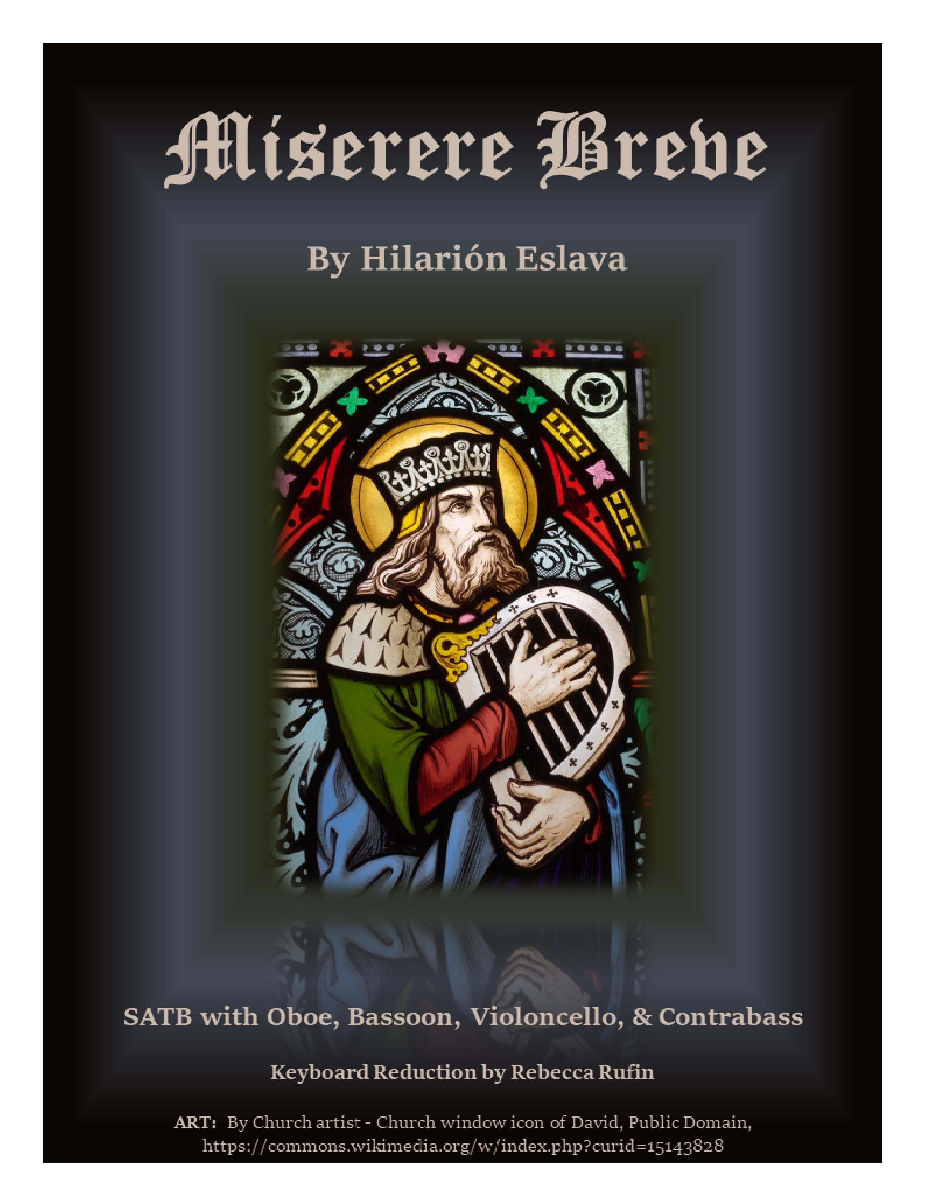 Partitura Miserere Hilarion Eslava
