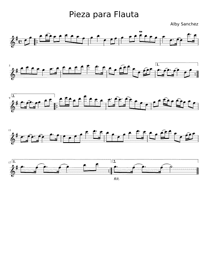 Partitura Monofonica