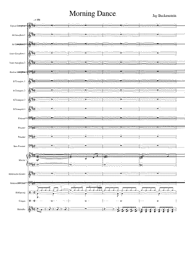 Partitura Morning Dance