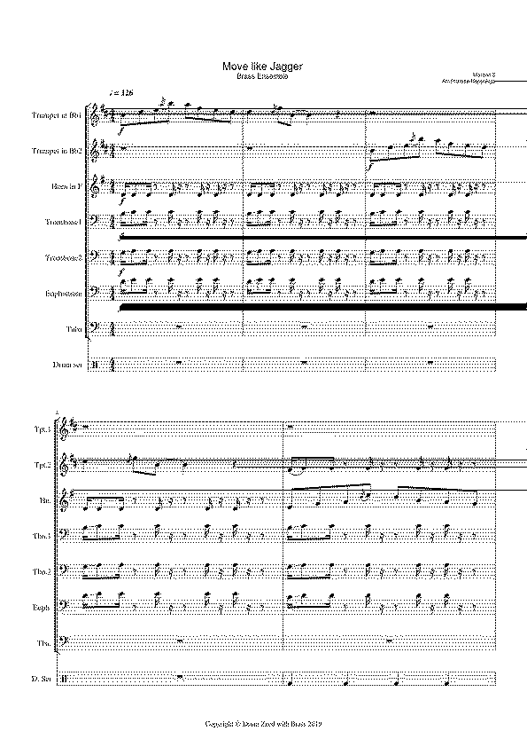 Partitura Move Like Jagger