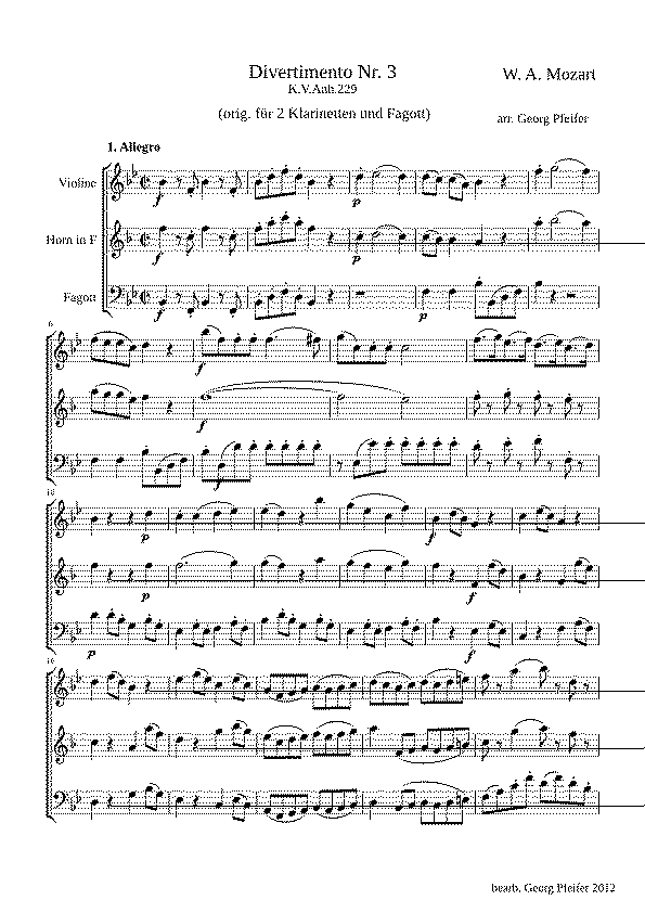 Partitura Mozart Kv 2