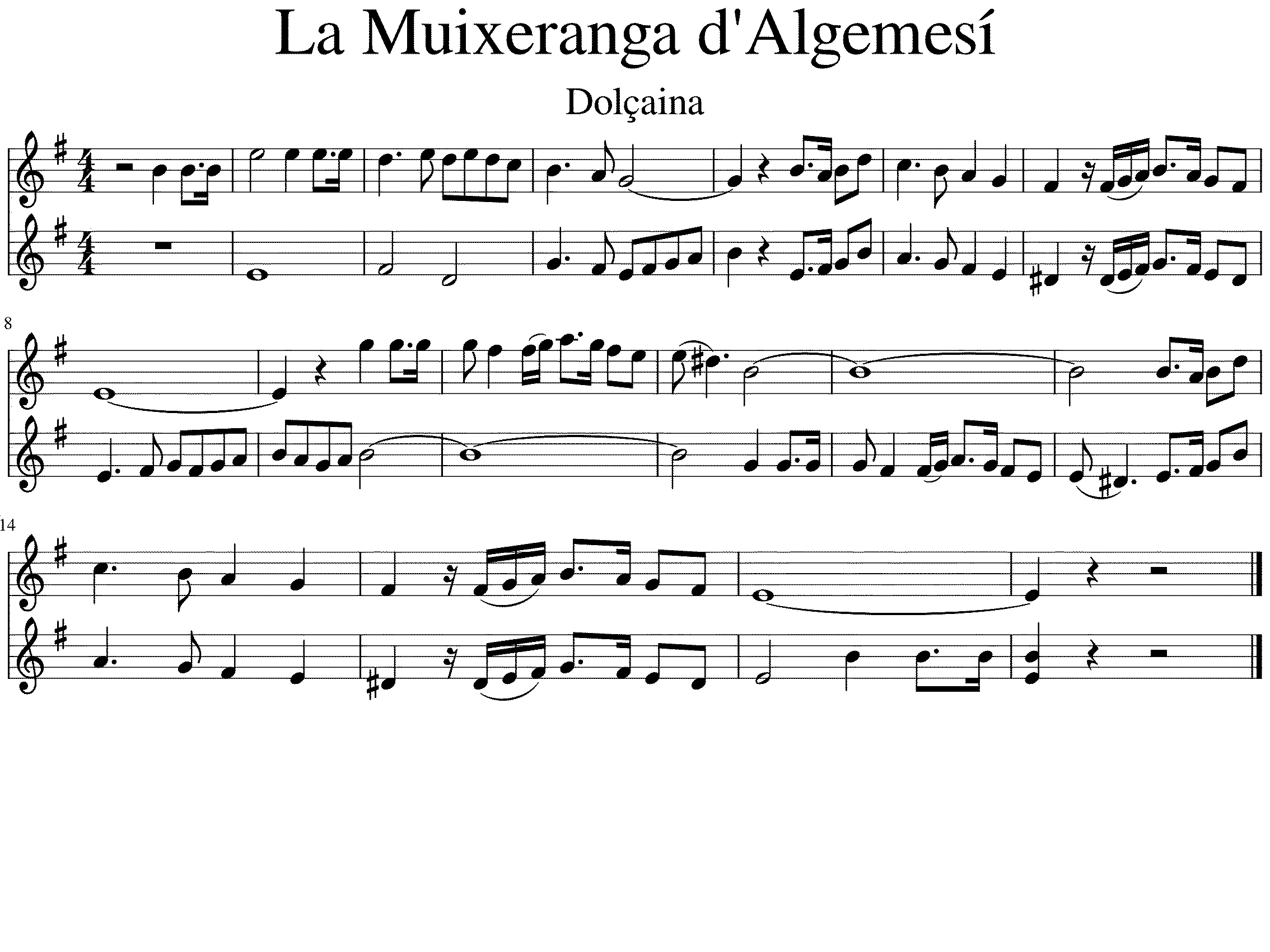 Partitura Muixeranga