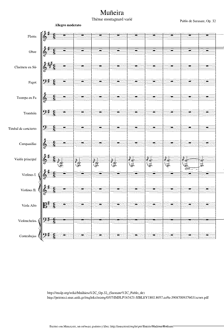 Partitura Muñeira