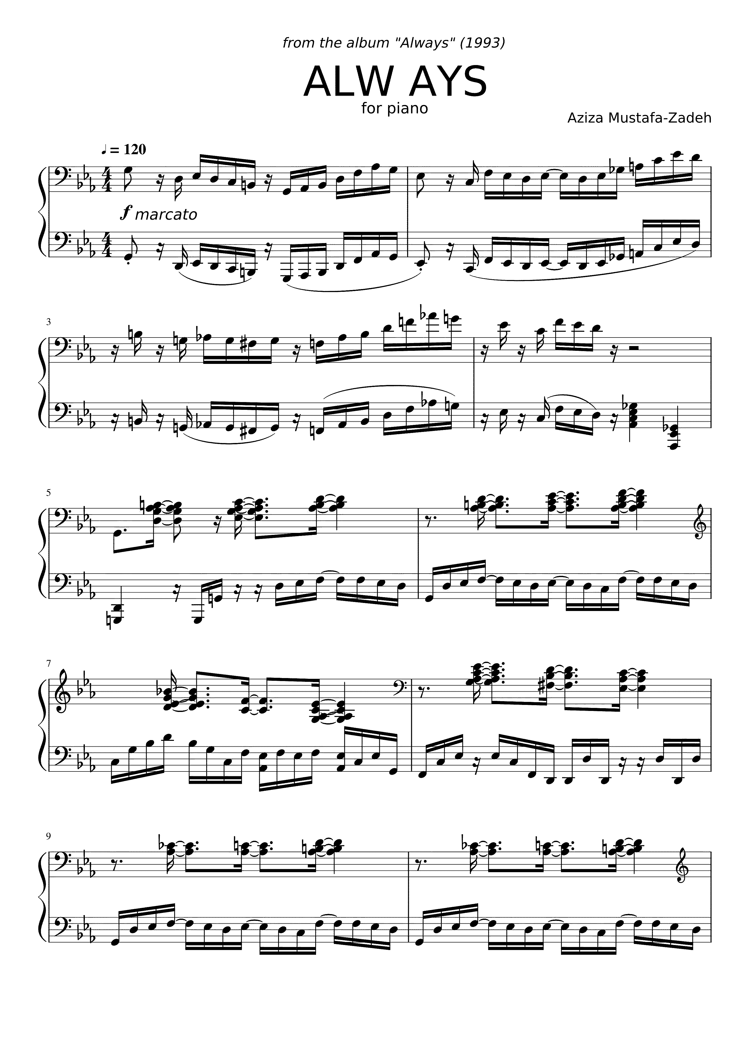 Partitura Mustafa
