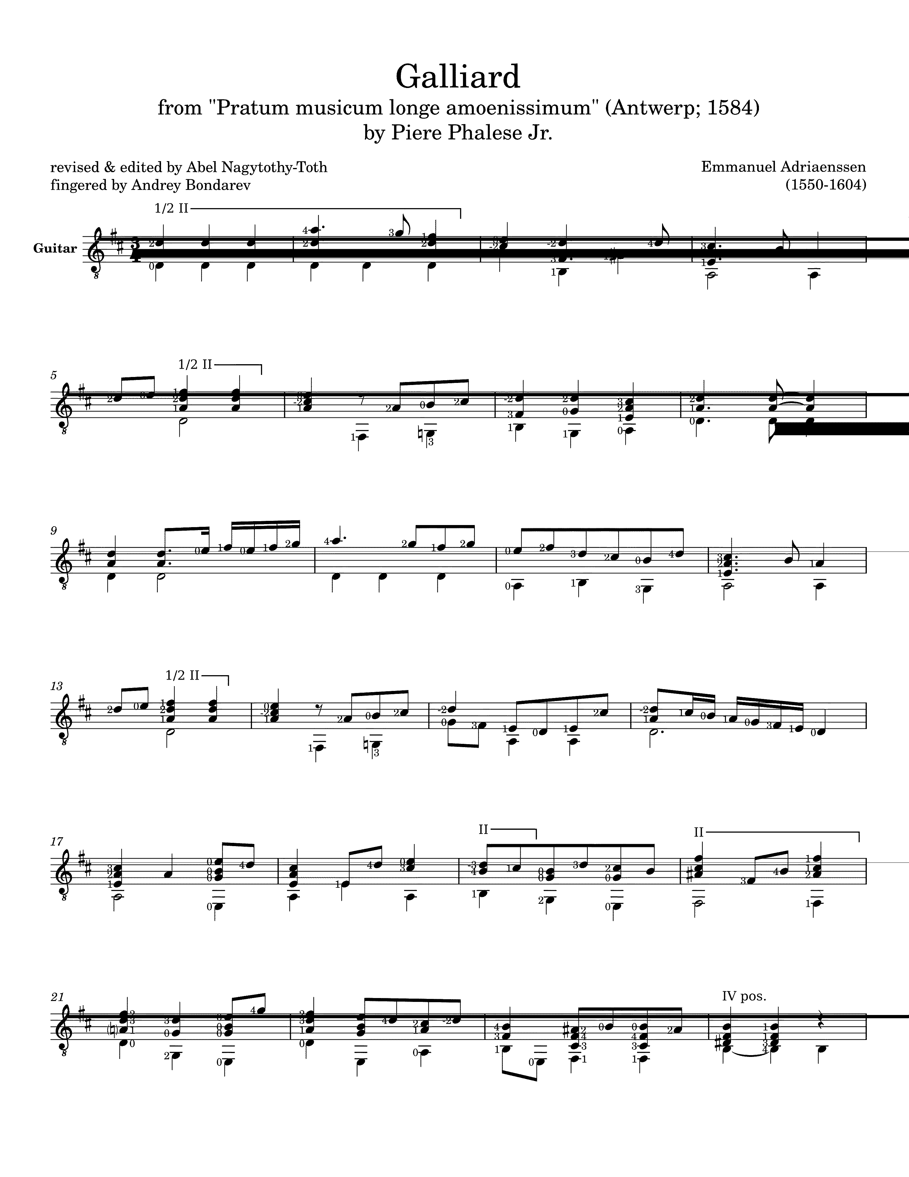 Partitura Neapolitan Galliard