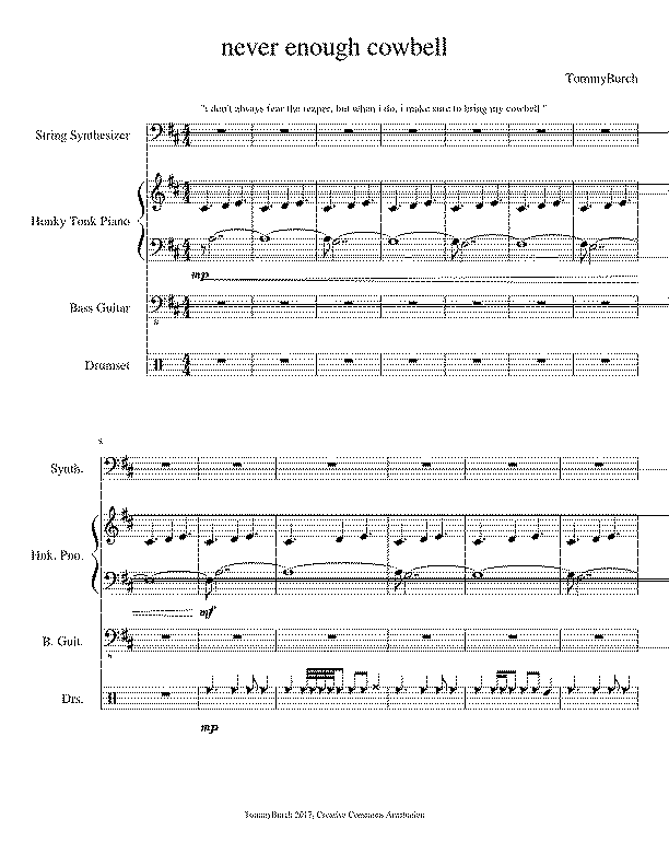 Partitura Never Enough