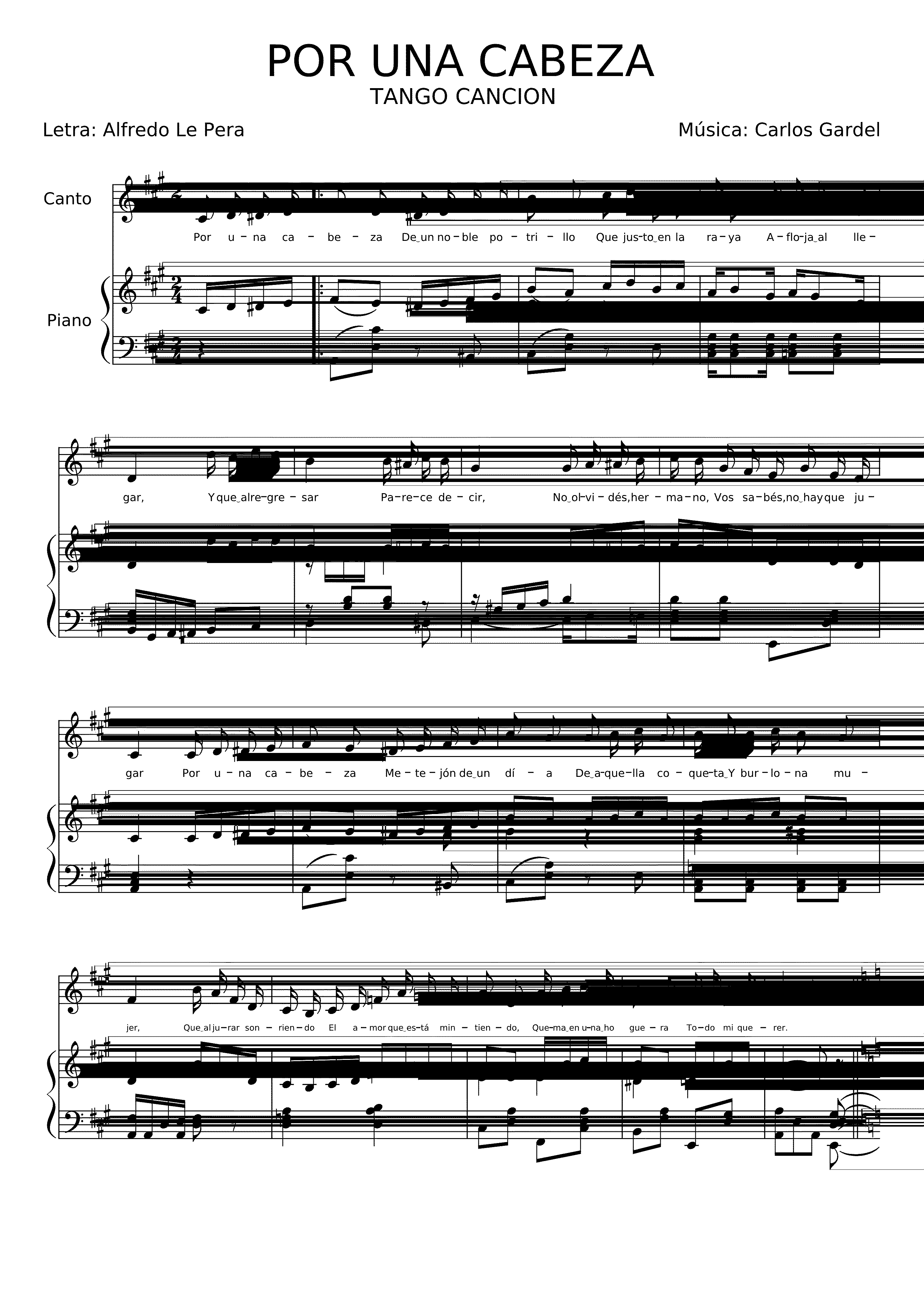 Partitura No Por Amor No Por Tristeza