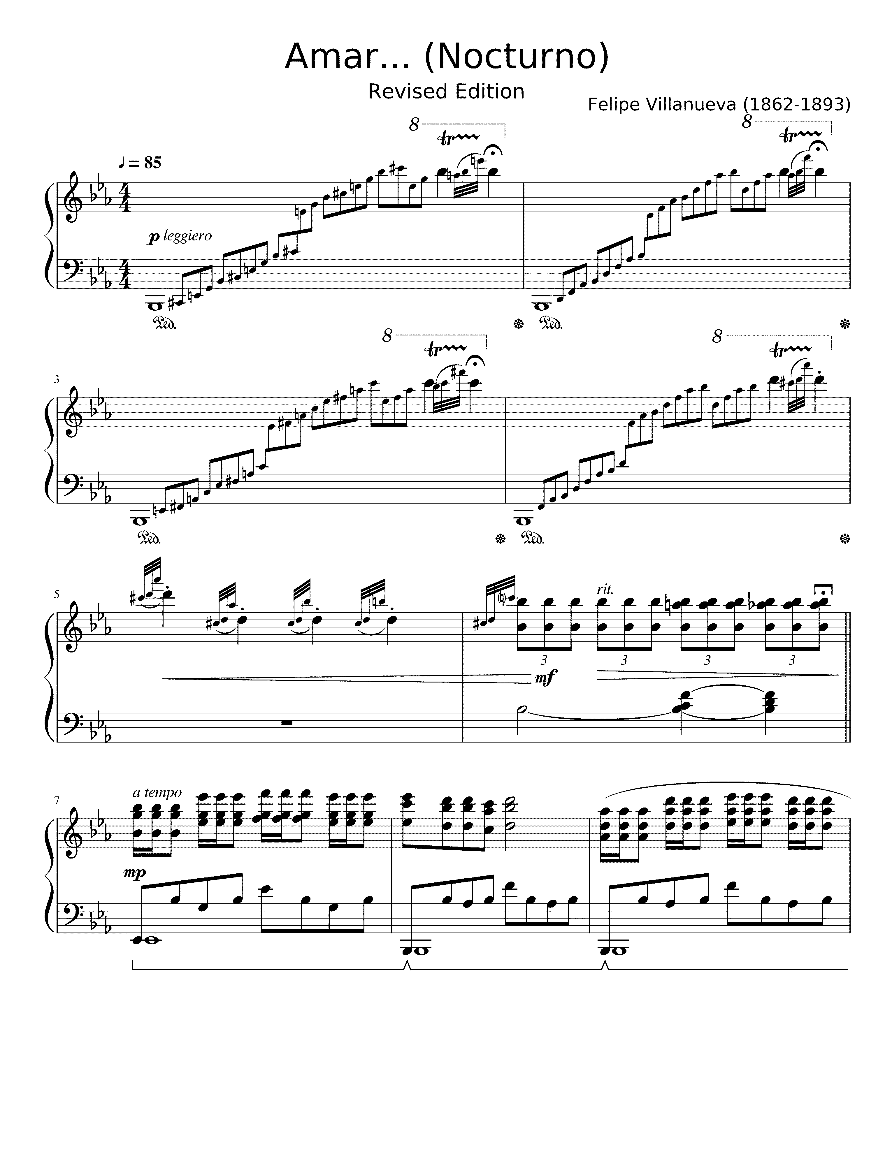 Partitura Nocturno