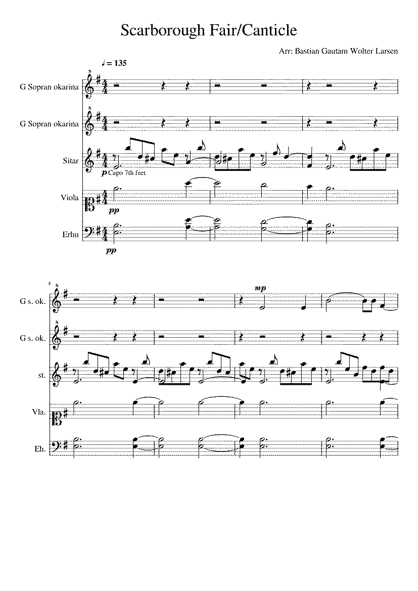Partitura Okarina